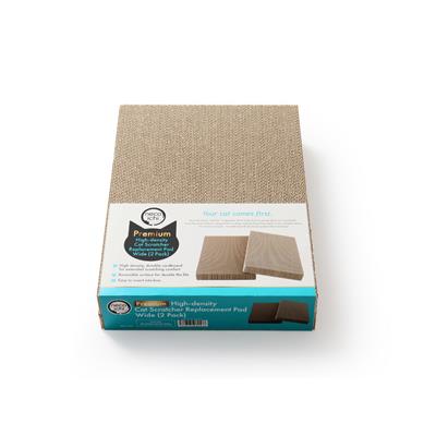 Premium High-density Cat Scratcher Replacement Pad Wide (2 Pack)
