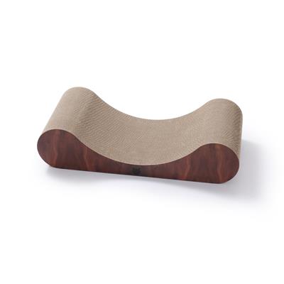 Premium Comfort Curved Cat Lounger (Dark Cherry)