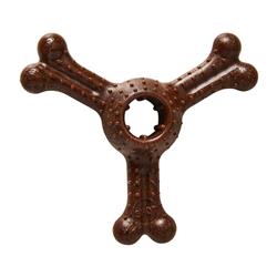 Bam-Bone Plus Triple Chew Dog Toy Bison, 1ea/4 in