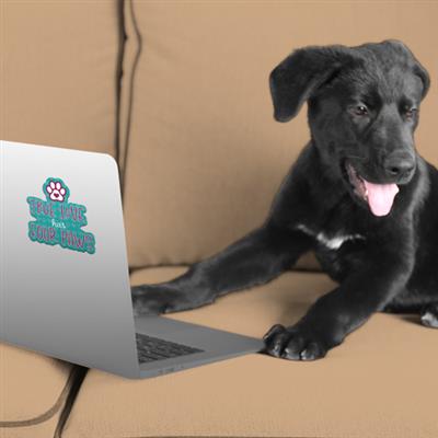 True Love Has Four Paws - 3" Sticker