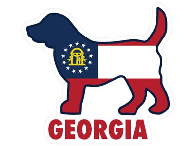 Georgia Dog - 3" Sticker