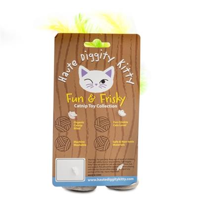 White Paw (Mango & Lime) Organic Catnip Toys by Haute Diggity Dog + Kitty