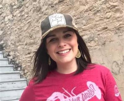 Black "Just A Small Town Girl" Distressed Trucker Cap