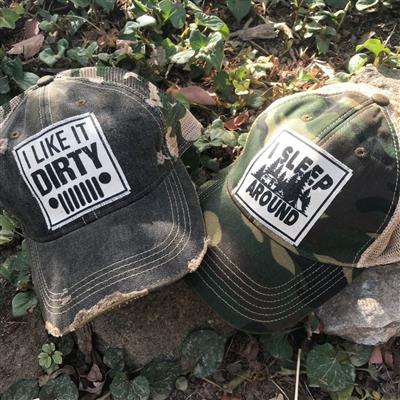 "I Like It Dirty" Distressed Trucker Cap