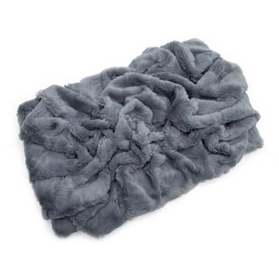 Nesting Bed - Charcoal Grey Minky Fur