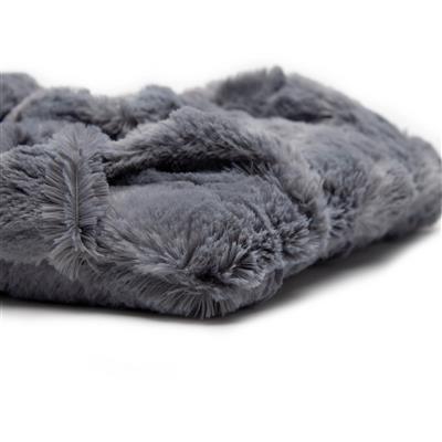 Nesting Bed - Charcoal Grey Minky Fur
