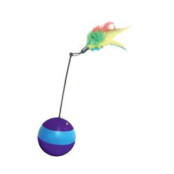 Spot Spin About Electronic Laser with Treat Dispensing Cat Toy Multi-Color, 1ea/One Size