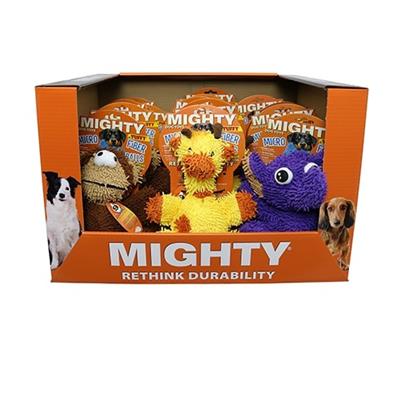 Mighty® Microfiber Ball Monkey, Giraffe, Elephant PDQ - 15 Units