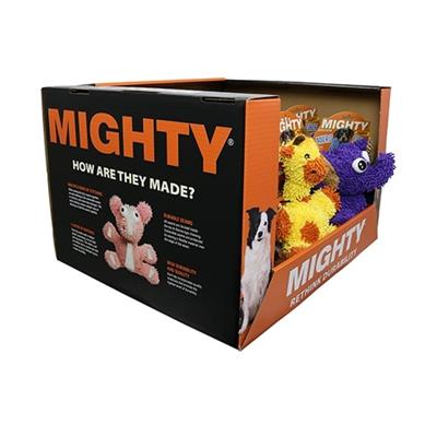 Mighty® Microfiber Ball Monkey, Giraffe, Elephant PDQ - 15 Units