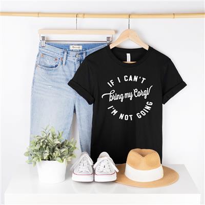 CUSTOM | IF I CAN'T BRING MY (DOG BREED HERE) | People Shirts | T-Shirt Ladies | Printed Tshirt | Human Dog Gear | Unisex | T-shirt Person | Women