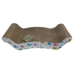 Early Bird, W-Shaped Lounge Scratcher, White