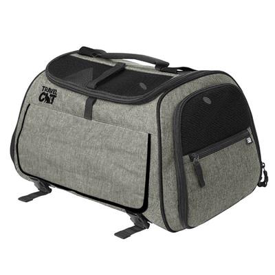 "The Transpurrter" Ultimate Calming Convertible Cat Carrier in Heather Grey