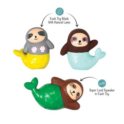 Little Sloth Maids Mini Latex Dog Toys