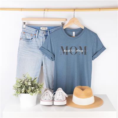 People Shirts | Printed Tshirt | Human Dog Gear | Mothers Day Shirt | T-shirt Person | BEST DOG MOM