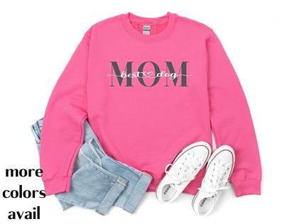 DOG MOM Sweatshirt | Unisex Crew Neck | Crewneck Sweatshirt | People Shirt | MOTHERS DAY