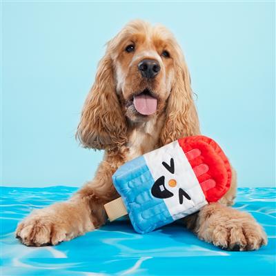 BARK Rocket Droolsicle Fourth Of July Plush Dog Toy