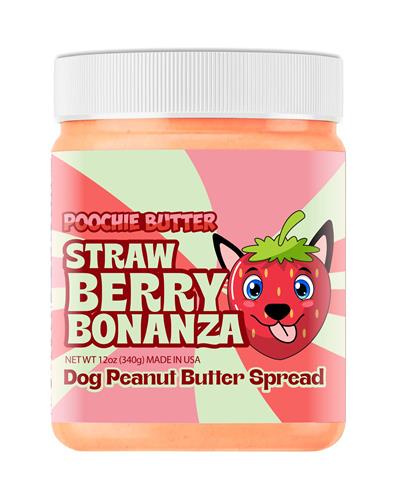 Strawberry Dog Peanut Butter Jar 12oz