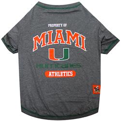 NCAA U Of Miami Pet T-Shirt