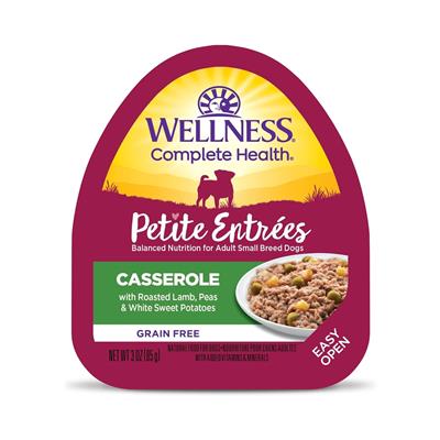 Wellness Complete Health Petite Entrées Casserole Roasted Lamb Pea White Sweet Potato 3oz. (Case of 12)