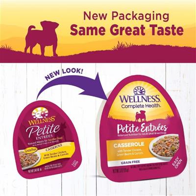 Wellness Complete Health Petite Entrées Casserole Tender Chicken Green Bean Carrot 3oz. (Case of 12)