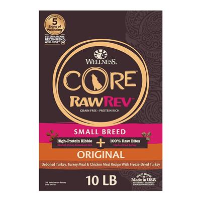 Wellness Dog Core Rawrev Small Breed 10Lb Turkey Chicken Meal