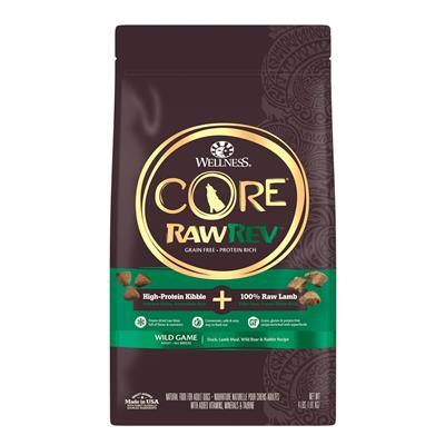 Wellness Dog Core Rawrev Wildgame 4Lb  Duck Lamb Boar Rabbit