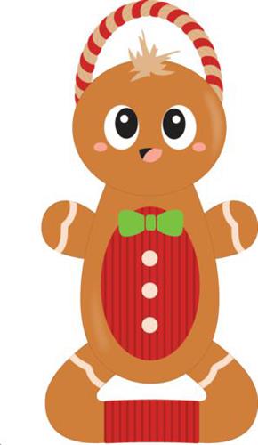 Outward Hound Scrunch Bunch Gingerbread Man Rope Dog Toy Brown
