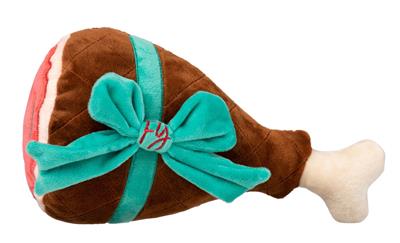 FuzzYard Humble Holiday Ham Plush Dog Toy