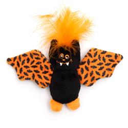 Black/Orange Batty Cat Toy