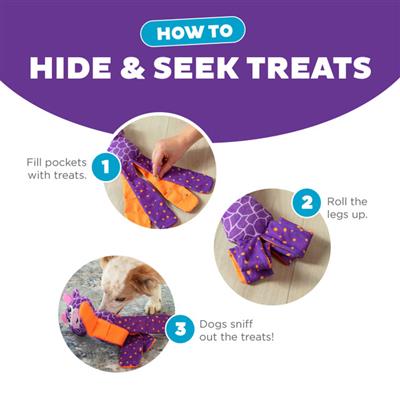 Silly Legz Interactive Plush Dog Puzzle, Purple