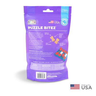 Puzzle Bitez Training Treats for Dogs Peanut Butter Flavor