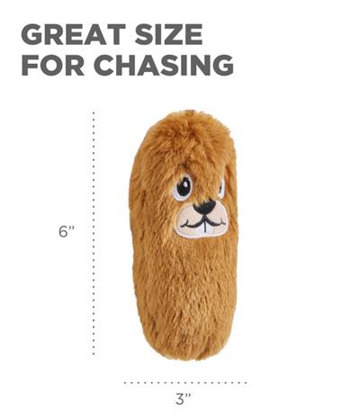 Tail Teaser Wand Replacement Lure, Beaver, Brown