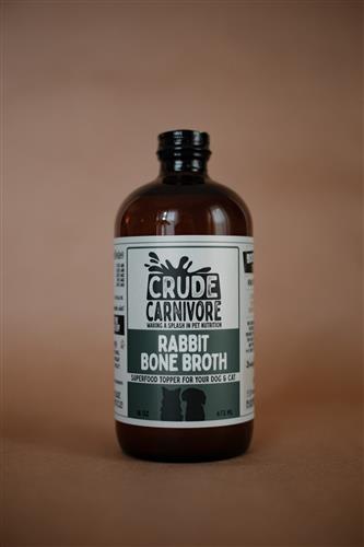 16oz Rabbit Bone Broth for Dogs + Cats