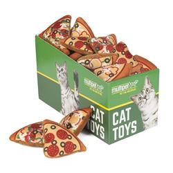 Multipet Pizza Cat Toys 3.25" 25pc