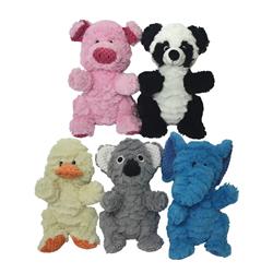 Multipet Wrinkleez Plush Dog Toy Assorted Animals 9"