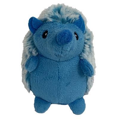 Multipet Minipet Hedgehog Plush Dog Toy Assorted Colors 4"