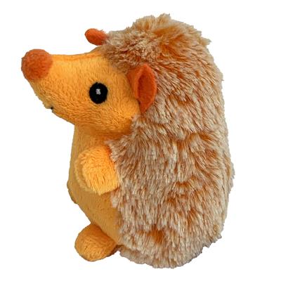 Multipet Minipet Hedgehog Plush Dog Toy Assorted Colors 4"