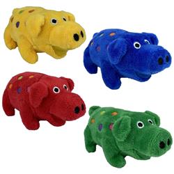 Multipet Minipet Plush Globlet Dog Toy Assorted Colors 4.5"