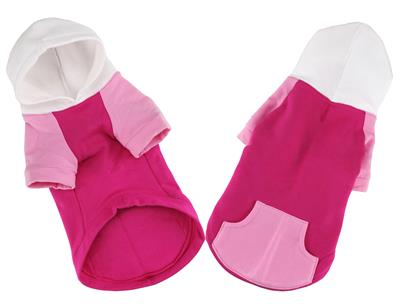 Color-Block Hoodie - Pink on Pink