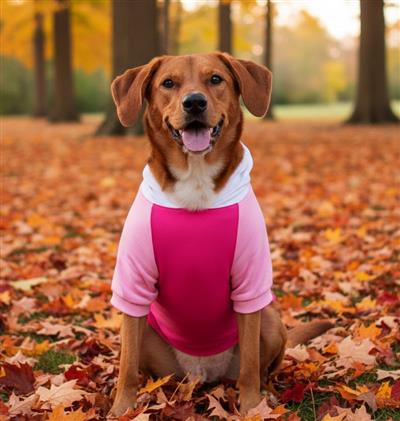 Color-Block Hoodie - Pink on Pink