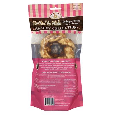Fieldcrest Farms Nothin' To Hide Bakery Collection Dog Treat Braided Ring, Beef, 1ea/3.5 in, 2 pk