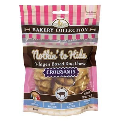 Fieldcrest Farms Nothin' To Hide Bakery Collection Dog Treat Croissant, Beef, 1ea/3 in, 3 pk