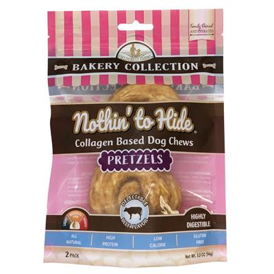 Fieldcrest Farms Nothin' To Hide Bakery Collection Dog Treat Pretzel, Beef, 1ea/3 in, 2 pk
