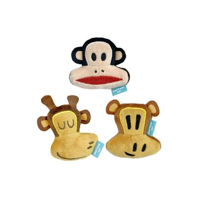 Multipet Paul Frank Character Heads 3" 3pk for Cats
