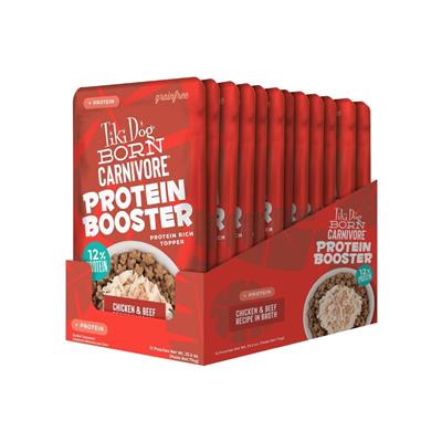 !Tiki Pet Dog Carnivore Topper Chicken Beef 2.1Oz (12 per unit)