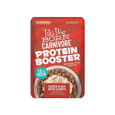!Tiki Pet Dog Carnivore Topper Chicken Beef 2.1Oz (12 per unit)