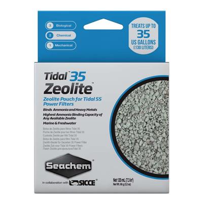 Seachem Laboratories Tidal Zeolite Ammonia and Heavy Metals Binding Media 1ea/120 ml