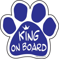 King on Board Paw Magnets