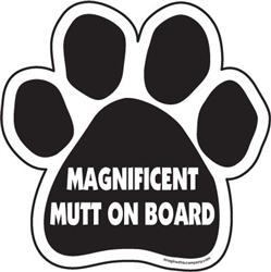Magnificent Mutt On Board Paw Magnets