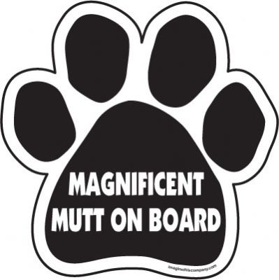 Magnificent Mutt On Board Paw Magnets